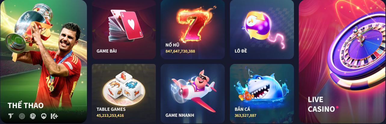 Game nổi bật tại nhà cái TX88